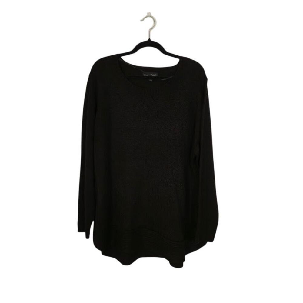 Lane Bryant Womens Pullover Sweater Size 18/20 Black Casual Minimalist Preppy